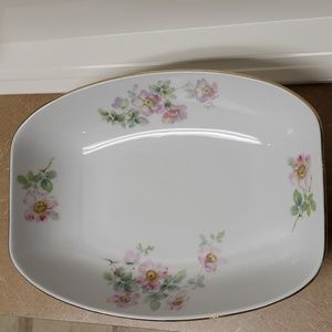 Edelstein Bavaria Soft Pink Roses Pattern # 1239 v.4 Rectangular Serving Bowl